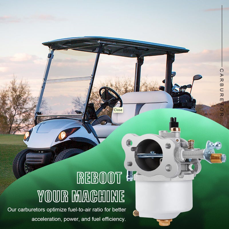 QAZAKY Golf Cart Carburetor Fuel Pump Compatible with EZGO Gas 350cc 4-Cycle Robin Engine Workhorse ST350 ST-Sport TXT MPT Shuttle Clays Car 72558-G01 72558-G05 72840-G02 72873-G01 17559 520-184 Carb - Image 2